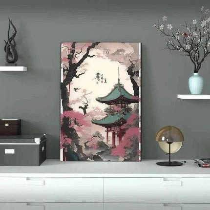 Spring in Japan - Leinwandbild Japanisch (Canvas) kaufen bei Linkreich – Jetzt entdecken!
