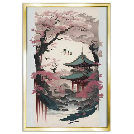 Spring in Japan - Leinwandbild Japanisch (Canvas) kaufen bei Linkreich – Jetzt entdecken!