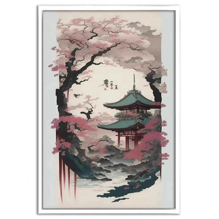 Spring in Japan - Leinwandbild Japanisch (Canvas) kaufen bei Linkreich – Jetzt entdecken!