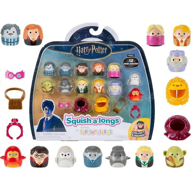 Squishmallows Harry Potter Sammelfiguren  – Mini-Squish Figurensatz (17-Pack)