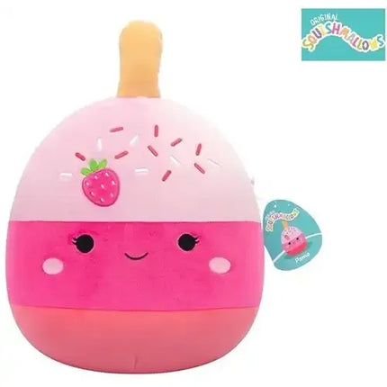 Squishmallows Plüsch – Pama der Erdbeer-Cake-Pop (30 cm) Kuscheltier