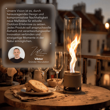 SEO. Standfeuer LUCEO Outdoor - Anthrazit Linkreich