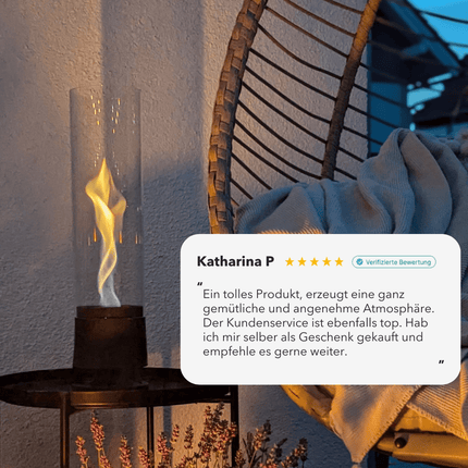 SEO. Standfeuer LUCEO Outdoor - Anthrazit Linkreich