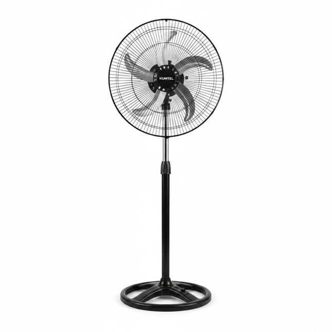 Standventilator 50 cm, 3-in-1, 60W, 5 Metallflügel, Boden- und Tischventilator KUMTEL