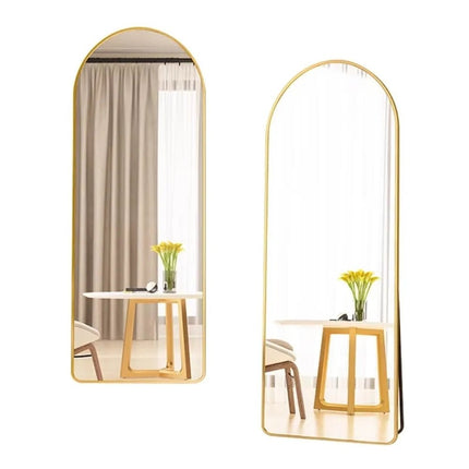 Stehspiegel 50×160 cm mit goldenem Metallrahmen – Elegantes Design & Ganzkörperansicht (Ganzkörperspiegel) kaufen bei Linkreich – Jetzt entdecken!