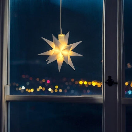 Stern 3D Weihnachtsbeleuchtung Beleuchtung Rot weiß LED Batterie Timer 8 cm (Weihnachtsstern LED) kaufen bei Linkreich – Jetzt entdecken!