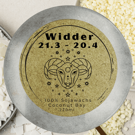 Sternzeichen Widder Duftkerze - Handgemachte Sojawachs - Kerze - Personalisiertes Astrologie - Geschenk (Duftkerze) kaufen bei Linkreich – Jetzt entdecken!