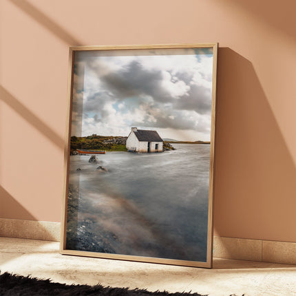 Fisherman's Bothy – Irish Coastal Cottage Wall Art Print
