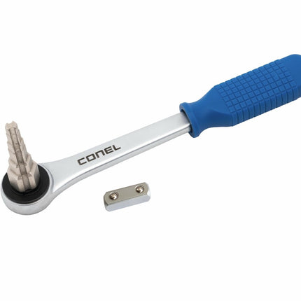 Stufenschlüsselsatz CONEL Stufenschlüsselsatz 3/8" - 1" mit Knarre und Vierkantadapter (Handwerkzeuge) kaufen bei Linkreich – Jetzt entdecken!