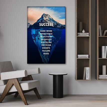Success Iceberg - Leinwandbild Motivation (Canvas) kaufen bei Linkreich – Jetzt entdecken!