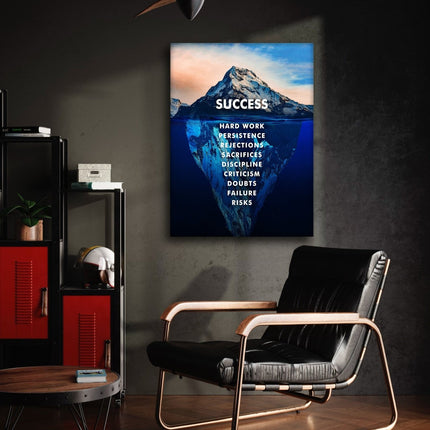 Success Iceberg - Leinwandbild Motivation (Canvas) kaufen bei Linkreich – Jetzt entdecken!