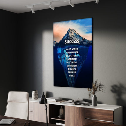 Success Iceberg - Leinwandbild Motivation (Canvas) kaufen bei Linkreich – Jetzt entdecken!