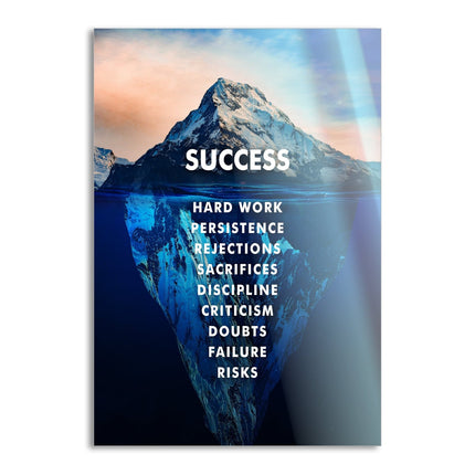 Success Iceberg - Leinwandbild Motivation (Canvas) kaufen bei Linkreich – Jetzt entdecken!