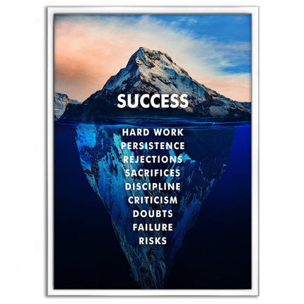 Success Iceberg - Leinwandbild Motivation (Canvas) kaufen bei Linkreich – Jetzt entdecken!