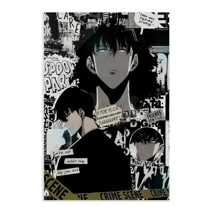 Sung Jinwoo Manga Style - Solo Leveling - Anime Leinwandbild (Canvas) kaufen bei Linkreich – Jetzt entdecken!