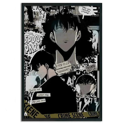 Sung Jinwoo Manga Style - Solo Leveling - Anime Leinwandbild (Canvas) kaufen bei Linkreich – Jetzt entdecken!