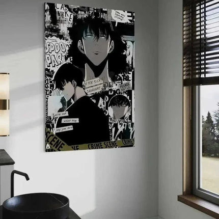 Sung Jinwoo Manga Style - Solo Leveling - Anime Leinwandbild (Canvas) kaufen bei Linkreich – Jetzt entdecken!
