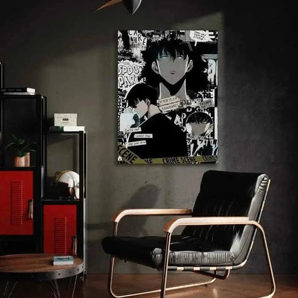 Sung Jinwoo Manga Style - Solo Leveling - Anime Leinwandbild (Canvas) kaufen bei Linkreich – Jetzt entdecken!