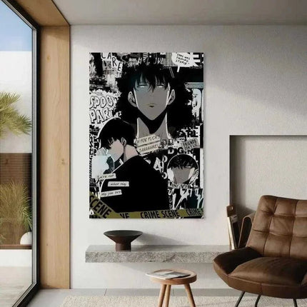 Sung Jinwoo Manga Style - Solo Leveling - Anime Leinwandbild (Canvas) kaufen bei Linkreich – Jetzt entdecken!