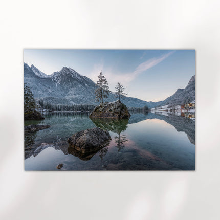 Hintersee Sunrise Print – Bavarian Alps Landscape Photography Wall Art