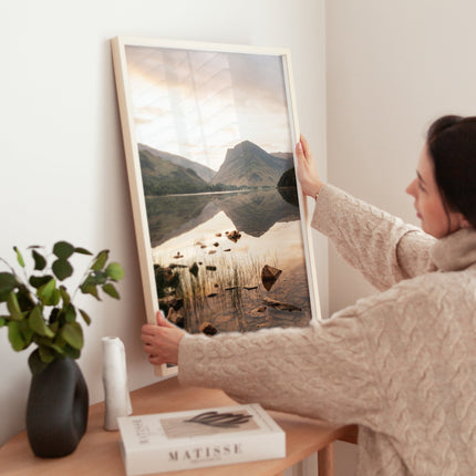 Buttermere Lake District Print – Mountain Landscape Wall Art