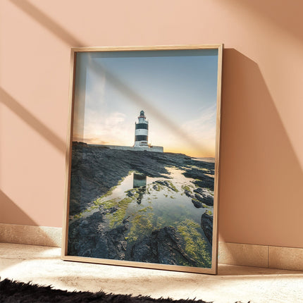 Hook Head Lighthouse at Sunset – Irish Coastal Wall Art Print