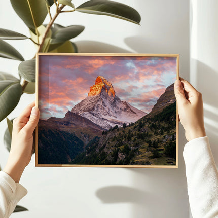 Matterhorn at Sunrise – Swiss Alps Wall Art