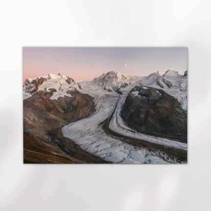 Gorner Glacier at Sunset – Monte Rosa’s Alpine Glow