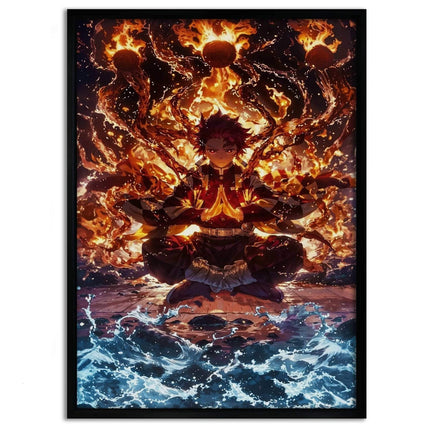 Tanjiro Meditation - Demon Slayer - Anime Leinwandbild (Canvas) kaufen bei Linkreich – Jetzt entdecken!