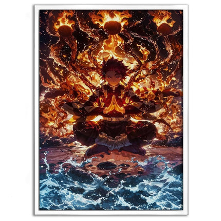 Tanjiro Meditation - Demon Slayer - Anime Leinwandbild (Canvas) kaufen bei Linkreich – Jetzt entdecken!