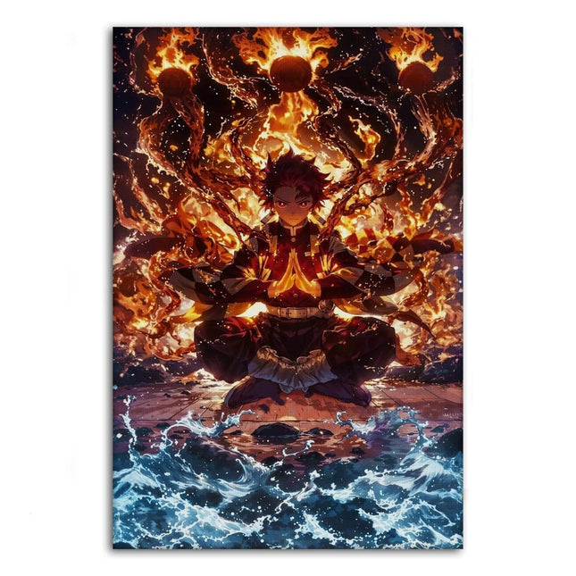 Tanjiro Meditation - Demon Slayer - Anime Leinwandbild (Canvas) kaufen bei Linkreich – Jetzt entdecken!