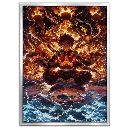 Tanjiro Meditation - Demon Slayer - Anime Leinwandbild (Canvas) kaufen bei Linkreich – Jetzt entdecken!