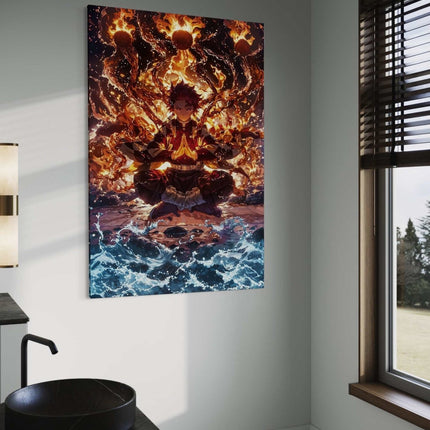 Tanjiro Meditation - Demon Slayer - Anime Leinwandbild (Canvas) kaufen bei Linkreich – Jetzt entdecken!