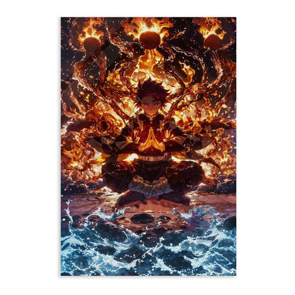 Tanjiro Meditation - Demon Slayer - Anime Leinwandbild (Canvas) kaufen bei Linkreich – Jetzt entdecken!