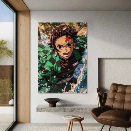 Tanjiro Water Breathing - Demon Slayer - Anime Leinwandbild (Canvas) kaufen bei Linkreich – Jetzt entdecken!