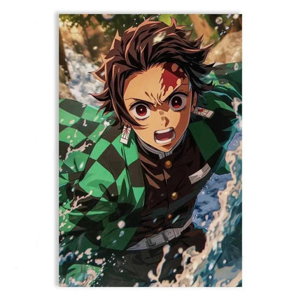 Tanjiro Water Breathing - Demon Slayer - Anime Leinwandbild (Canvas) kaufen bei Linkreich – Jetzt entdecken!