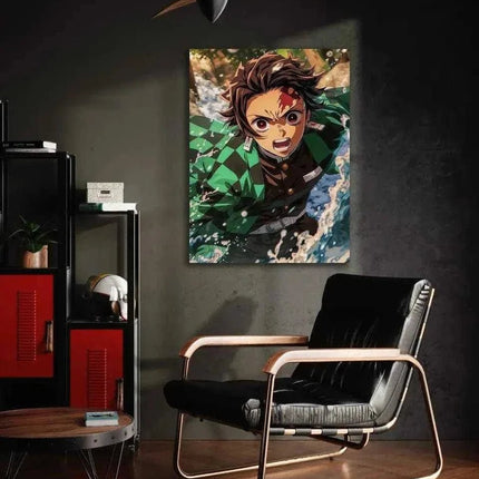 Tanjiro Water Breathing - Demon Slayer - Anime Leinwandbild (Canvas) kaufen bei Linkreich – Jetzt entdecken!
