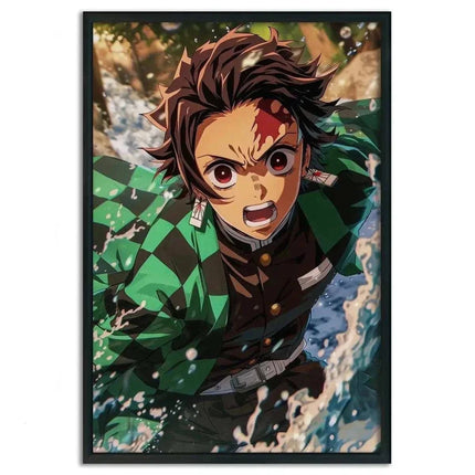 Tanjiro Water Breathing - Demon Slayer - Anime Leinwandbild (Canvas) kaufen bei Linkreich – Jetzt entdecken!