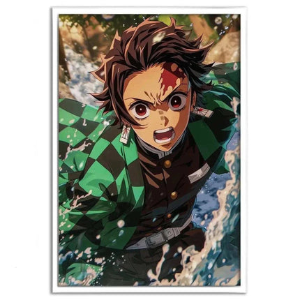 Tanjiro Water Breathing - Demon Slayer - Anime Leinwandbild (Canvas) kaufen bei Linkreich – Jetzt entdecken!