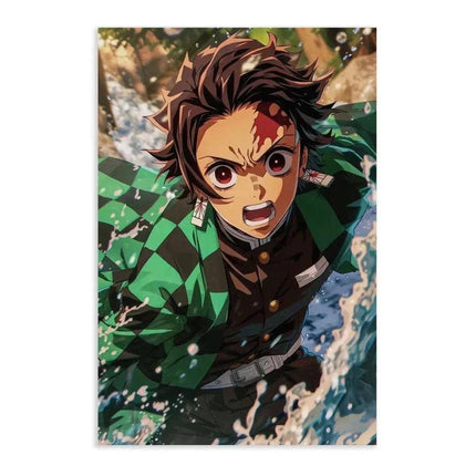 Tanjiro Water Breathing - Demon Slayer - Anime Leinwandbild (Canvas) kaufen bei Linkreich – Jetzt entdecken!