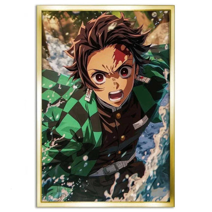 Tanjiro Water Breathing - Demon Slayer - Anime Leinwandbild (Canvas) kaufen bei Linkreich – Jetzt entdecken!
