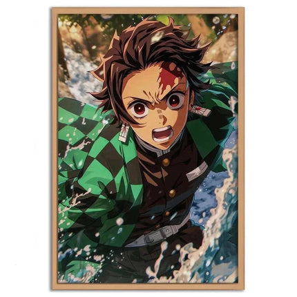 Tanjiro Water Breathing - Demon Slayer - Anime Leinwandbild (Canvas) kaufen bei Linkreich – Jetzt entdecken!