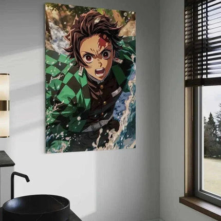 Tanjiro Water Breathing - Demon Slayer - Anime Leinwandbild (Canvas) kaufen bei Linkreich – Jetzt entdecken!