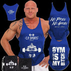 3er Pack - Alle drei Tanktops + Beutel = Rabat % = 49 EUR / Blau / S