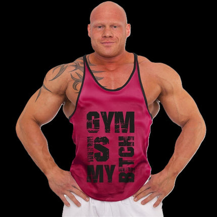 SEO. Tank Top - 3xStück / Oder Einzeln +Turnbeutel - Neon Pink - C.P. Sports - S710 - Gym Is My Bitch - Einzeln Linkreich