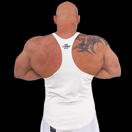 SEO. Tank Top - 3xStück / Oder Einzeln +Turnbeutel - Weiß - C.P. Sports - S710 - No Pain No Gain - Einzeln Linkreich