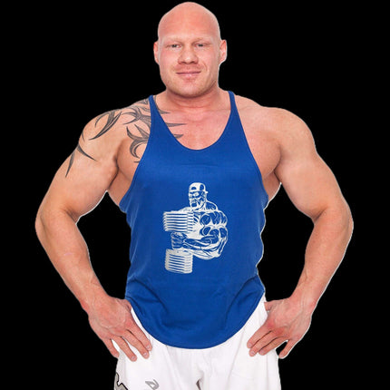 SEO. Tanktop "Bodybuilder" verschiedene Farben - C.P. Sports - S626 - Blau Linkreich
