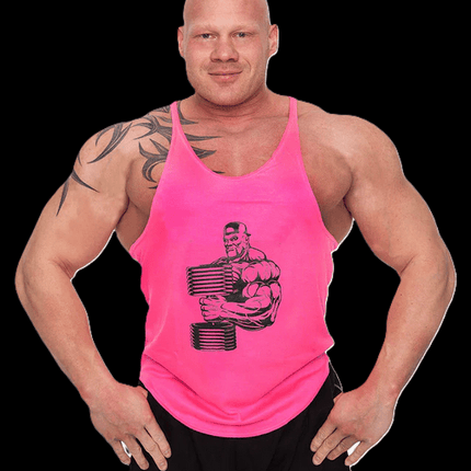 SEO. Tanktop "Bodybuilder" verschiedene Farben - C.P. Sports - S626 - Pink Linkreich