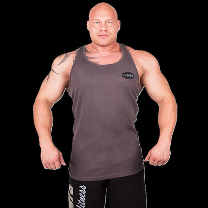 SEO. Tanktop - C.P. Sports Logo - Verschiedene Farben - S6 - Dunkelgrau Linkreich