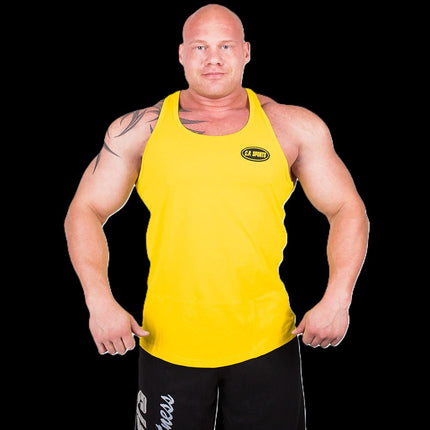 SEO. Tanktop - C.P. Sports Logo - Verschiedene Farben - S6 - Gelb Linkreich